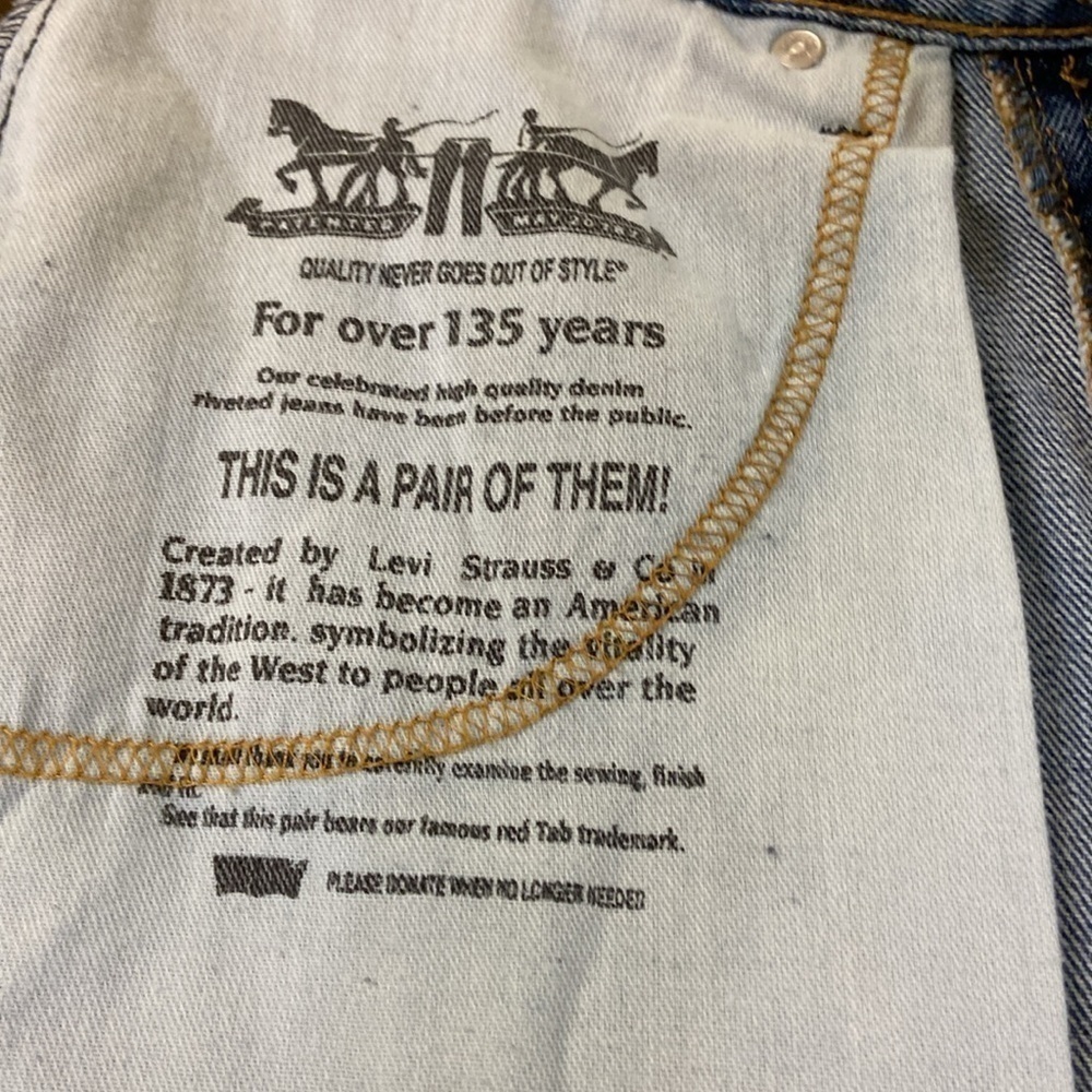 LEVI 550,VINTAGE,MEN BLUE JEANS, SIZE-32  29. - Picture 12 of 14